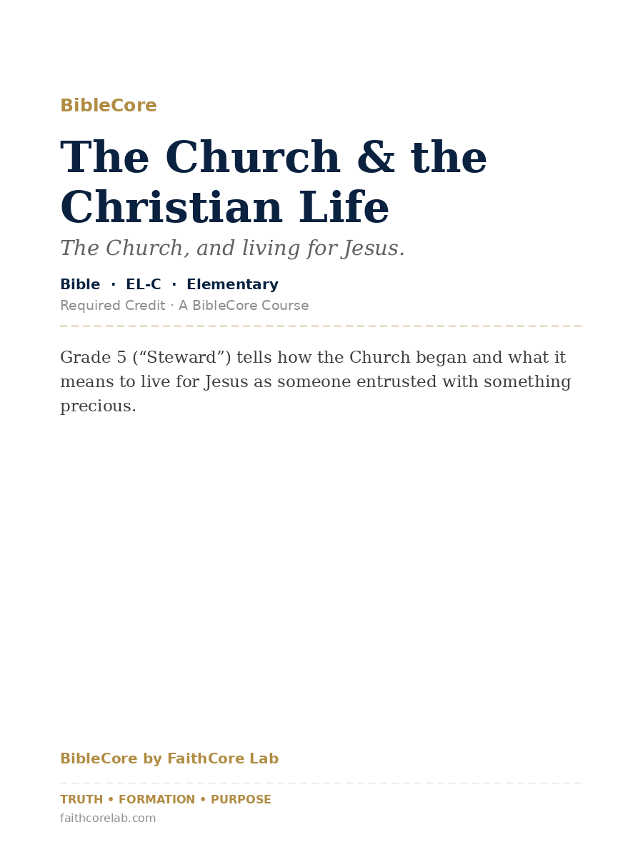 Bible — Grade 5 cover