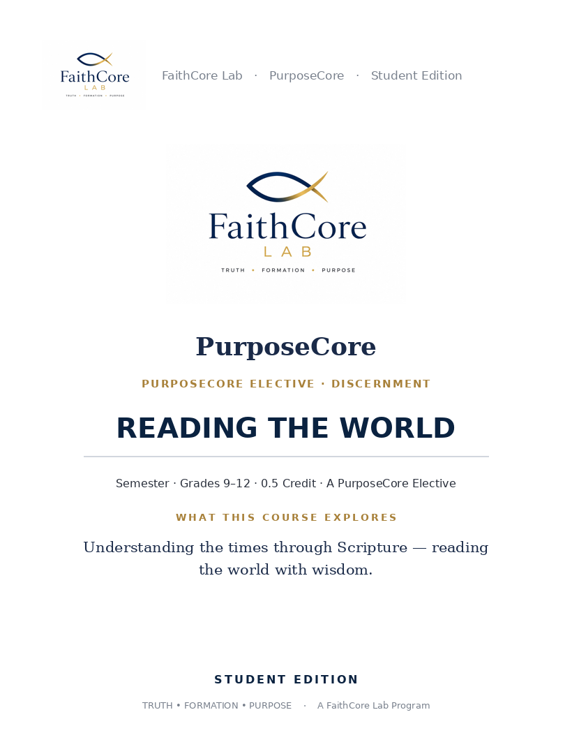 Reading the World course cover